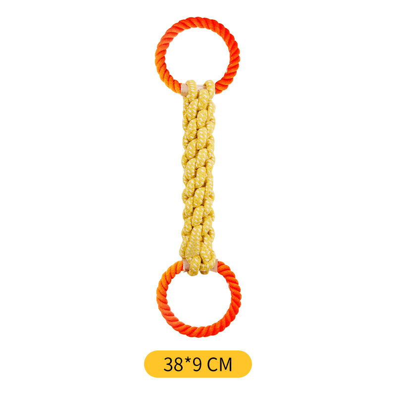 Pet toy cotton rope double-rin - Corn Dog Stick 评论和价格