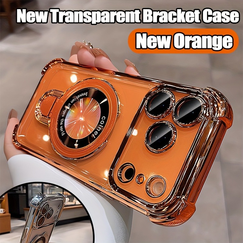 Luxury Clear  Plating Phone Ca - Taco Stand Holder 评论和价格