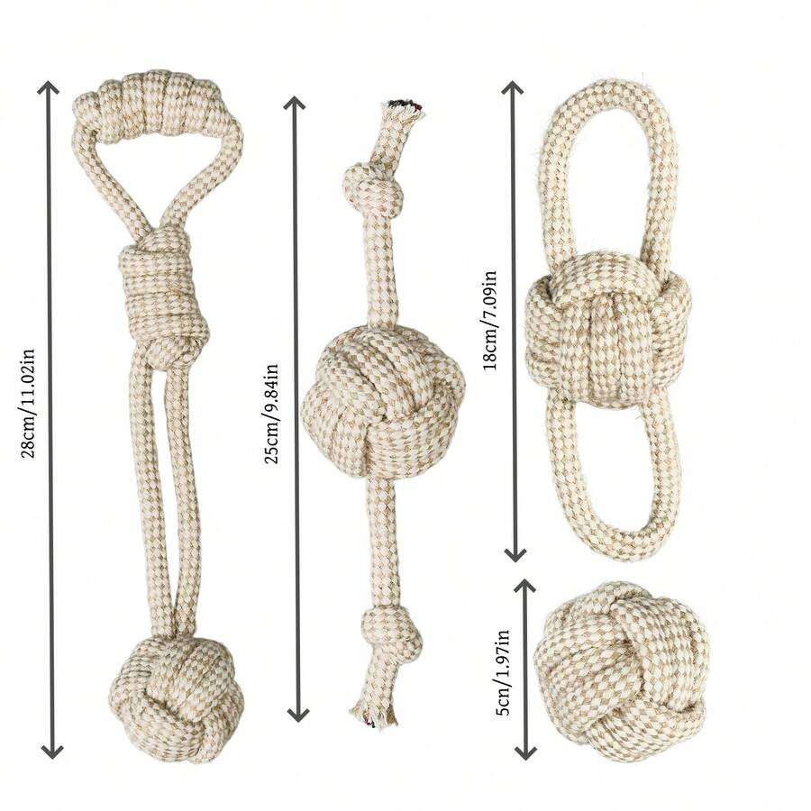Natural Rope Dog Chew Toy - Su - Corn Dog Stick 评论和价格