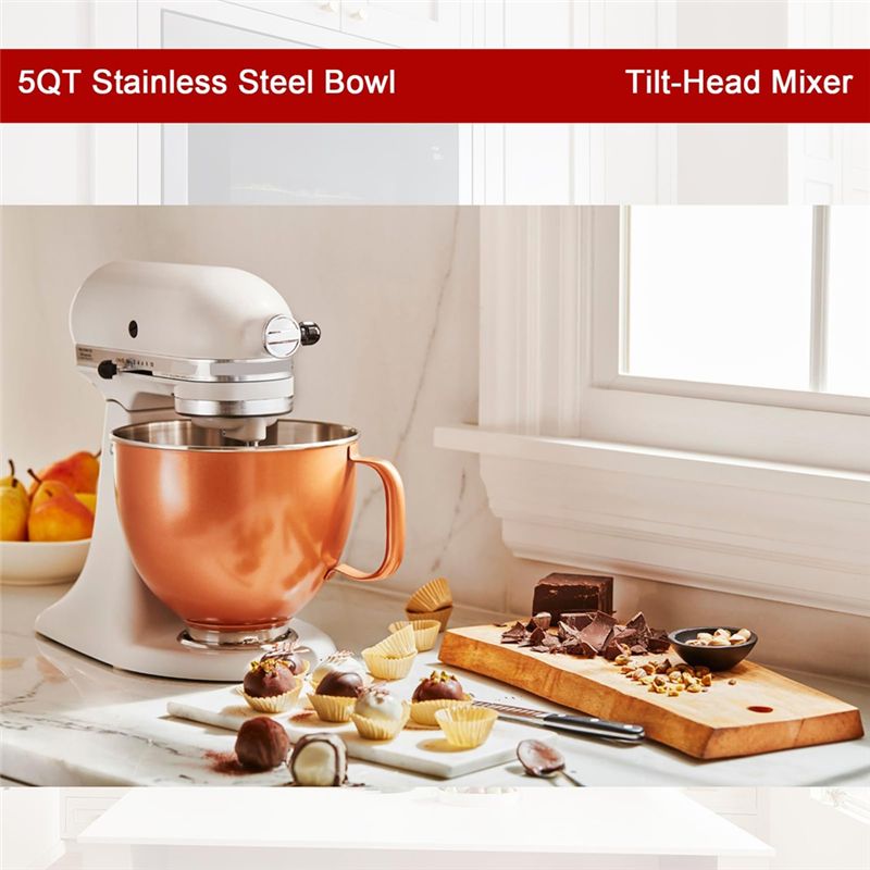 A27F-5 QT Stainless Steel Mixe - Kitchenaid Mixer Artisan 5Qt 评论和价格