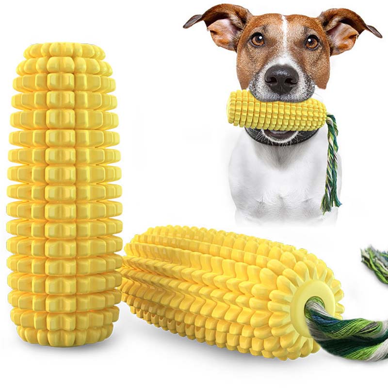 Corn Shape Squeaky Dog Toy Dur - Corn Dog Stick 评论和价格