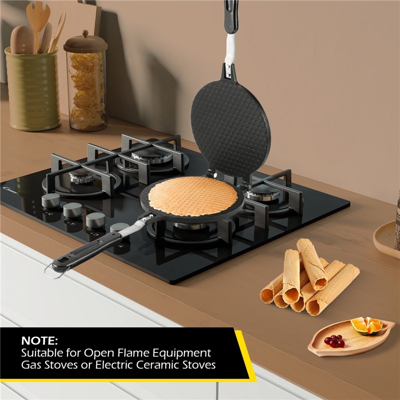 22cm Non-Stick Egg Roll Waffle - Waffle Cone Maker 评论和价格