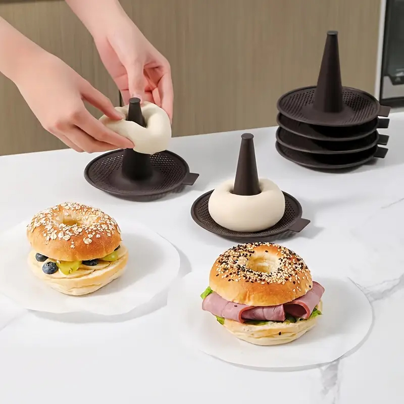 6/12pcs Baking Mold Set Silico - Donut Mold Silicone 评论和价格