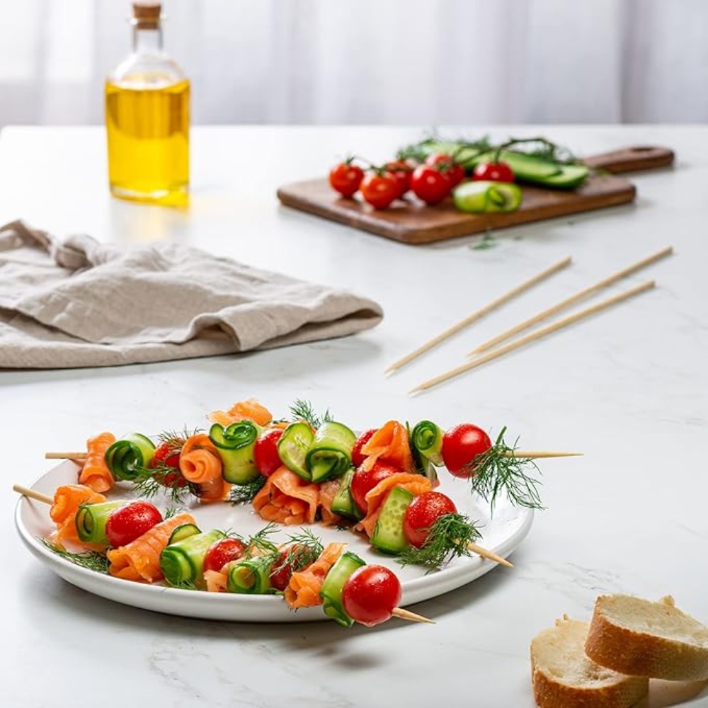 90-1350Pcs BBQ Bamboo Sticks D - Corn Dog Stick 评论和价格