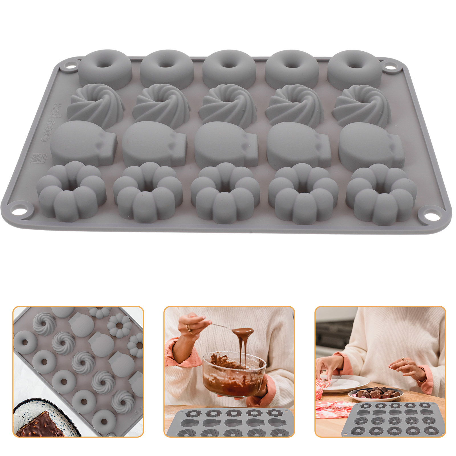 Chocolate Donut Mold Silicone  - Donut Mold Silicone 评论和价格