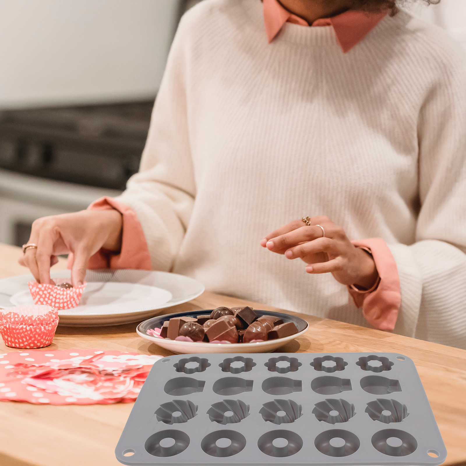 Chocolate Donut Mold Silicone  - Donut Mold Silicone 评论和价格