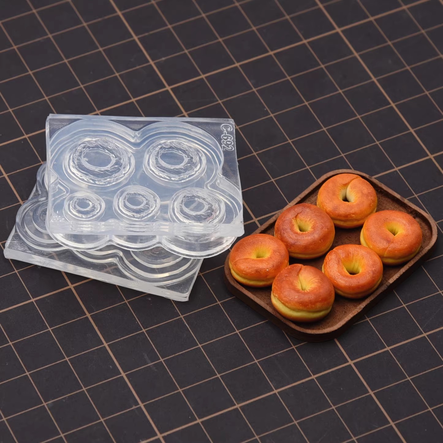 Polymer Clay Mini 3D Bagel Bre - Donut Mold Silicone 评论和价格